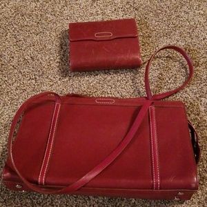 Cute little purse burgundy/ wallet